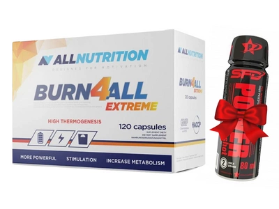 Allnutrition Burn4all Extreme spalacz tłuszczu 120 kapsułek + POWER SHOT GRATIS!