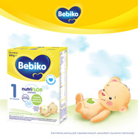 BEBIKO NUTRIflor Expert 1 mleko początkowe dla niemowląt od urodzenia ZESTAW 5 x 550 g
