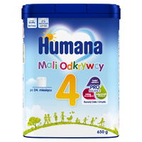 Humana 4 Mali Odkrywcy Napój mleczny w proszku po 24. miesiącu 650 g