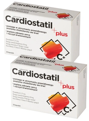 Cardiostatil Plus cholesterol monakolina 2 x 30 kapsułek 