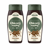 4Slim Słodzik z cykorii niskowęglowodanowy topping czekoladowy ZESTAW 2 x 330 g