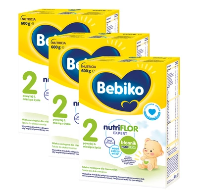 Bebiko 2 Mleko następne dla niemowląt powyżej 6. miesiąca życia 3x600g