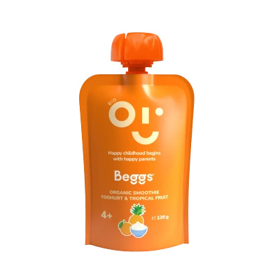 Beggs BIO Smoothie z jogurtem i owocem tropikalnym od 4 miesiąca 120 g