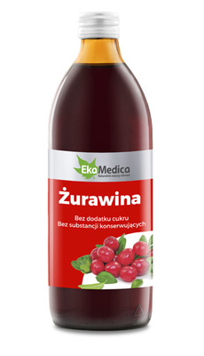 SOK Z ŻURAWINY EkaMedica 1000ml