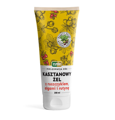 VIRDE Kasztanowy żel z ruszczykiem algami i rutyną PIELĘGNACJA NÓG 200 ml