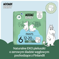 Muumi Baby Pants 6 Junior 12-20 kg (36 szt), eko pieluchomajtki