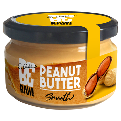Be Raw! Krem arachidowy gładki masło orzechowe bez cukru 190 g