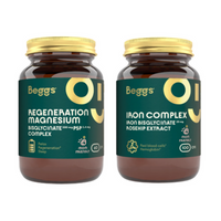 Beggs zbilansowane żelazo i magnez: zestaw suplementacyjny dla zdrowia i energii - klucz do witalności i wyrównanej diety 