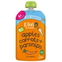 Ella's Kitchen BIO mus marchewka, jabłko i pasternak ZESTAW 3 x 120 g