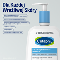 Cetaphil EM Emulsja micelarna do mycia skóra sucha, normalna i wrażliwa 500 ml