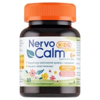 Nervo Calm Kids ŻELKI o smaku malinowym dla dzieci ZACHOWANIE SPOKOJU 30 sztuk