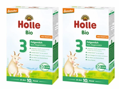 Holle 3 BIO Mleko kozie dla niemowląt od 10. miesiąca ZESTAW 2 x 400 g
