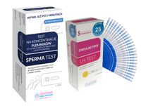 Hydrex Test płodności męskiej Sperma Test + test owulacyjny LH 25 sztuk