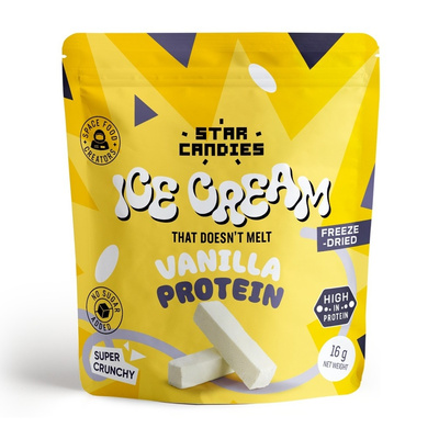 Star Candies liofilizowane lody waniliowe proteinowe FIT PRZEKĄSKA MAŁO KALORII 16 g