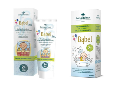 Langsteiner Kids Bąbel  zestaw dla dzieci 2+ na KATAR I PRZEZIĘBIENIE (płyn + żel)
