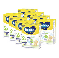 BEBIKO NUTRIflor Expert 2R mleko następne z kleikiem ryżowym, dla niemowląt, powyżej 6. m-ca życia ZESTAW 8 x 550 g