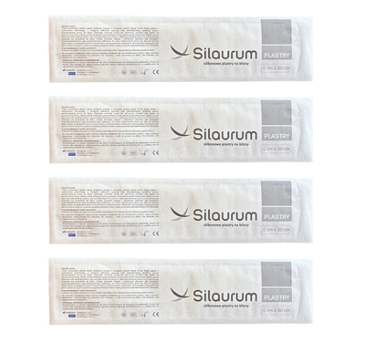 Silaurum opatrunek silikonowy na blizny 4 plastry 5 x 30 cm