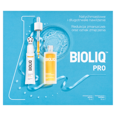 Bioliq Pro serum pod oczy 15 ml i intensywne serum nawilżające 30 ml ZESTAW 2 sztuki