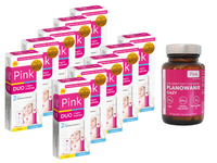 Zestaw planowanie ciąży PINK zestaw testy płytkowe i strumieniowe + suplement