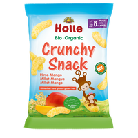 Holle chrupki jaglane z mango bez dodatku cukrów BEZGLUTENOWE od 8 miesiąca 25 g