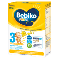 Bebiko Junior 3 Odżywcza formuła na bazie mleka dla dzieci powyżej 1. roku o smaku waniliowym 3x600 g