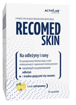 RecoMed SKIN na odleżyny i rany cytrynowy 10 saszetek