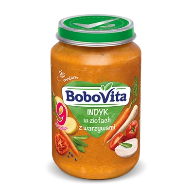 BoboVita Potrawka z indykiem z warzywami po 9. miesiącu 190g 