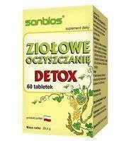 SANBIOS Ziołowe oczyszczanie detox 60 tabletek
