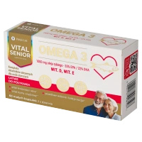 Vital Senior Omega 3 1000 mg oleju rybiego łatwe do połykania 60 kapsułek