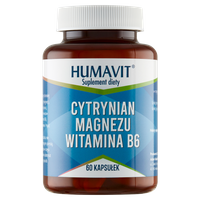 Humavit Suplement diety cytrynian magnezu witamina B6 60 kapsułek