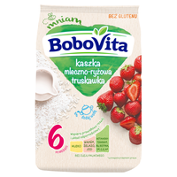 BoboVita Kaszka mleczno-ryżowa truskawka po 6 miesiącu 230g