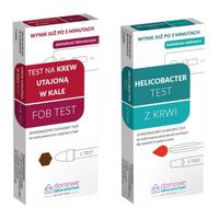 Test na Helicobacter Pylori + Test do wykrywania krwi utajonej w kale ZDROWY ŻOŁĄDEK