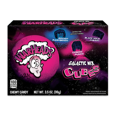 Warheads Galactic Cubes cukierki do żucia 99 g krótka data