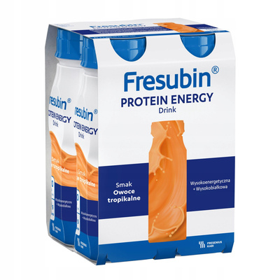 Fresubin® Protein Energy Drink, smak owoce tropikalne ZESTAW 16 x x 200ml. Żywność specjalnego przeznaczenia medycznego. Bogata w białko 