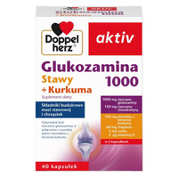 Doppelherz aktiv Glukozamina 1000 Stawy + Kurkuma 40 kapsułek