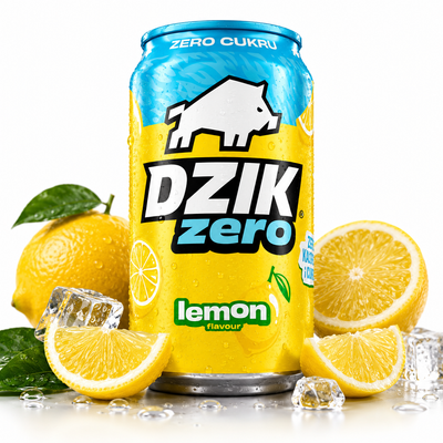 WK DZIK zero kofeiny i cukru CYTRYNA 330 ml