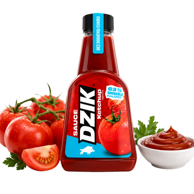 WK DZIK sos 0 bez dodatku cukru KETCHUP 425 ml
