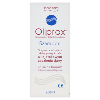 Oliprox szampon ŁOJOTOKOWE ZAPALENIE SKÓRY GŁOWY 200 ml