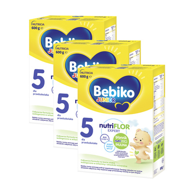 Bebiko Junior 5 Odżywcza formuła na bazie mleka dla przedszkolaka 3x600 g