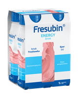 Fresubin® Energy Drink, smak truskawkowy, ZESTAW 24 x 200 ml. Żywność specjalnego przeznaczenia medycznego. Dieta na Start