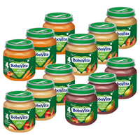 BoboVita Zestaw Mix-1 Deserków po 4 mc 12x125g