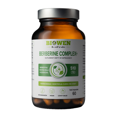 Biowen Berberyna Complex 510 mg KONTROLA CUKRU 60 kapsułek