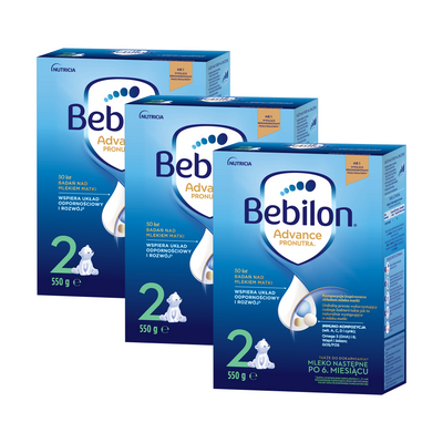 Bebilon 2 Advance Pronutra mleko następne po 6. miesiącu ZESTAW 3 x 550 g