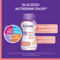Nutridrink Diasip o smaku truskawkowym i czekoladowym ZESTAW 8 x 200 ml 