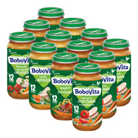 BoboVita Zestaw Mix-1 Obiadków po 12 miesiącu 12x250g		