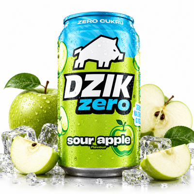 WK DZIK zero kofeiny i cukru KWAŚNE JABŁKO 330 ml