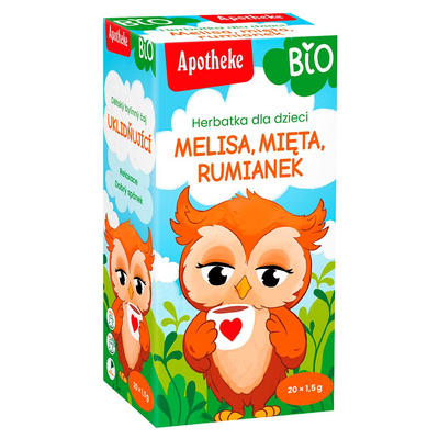 Apotheke herbatka dla dzieci melisa, mięta i rumianek NA DOBRY SEN 20 saszetek