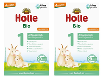 Holle BIO mleko kozie początkowe dla niemowląt ZESTAW 2 x 400 g