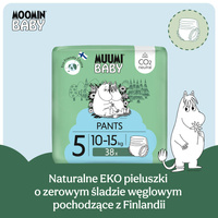 Muumi Baby Pants 5 Maxi+ 10-15 kg (38 szt), eko pieluchomajtki