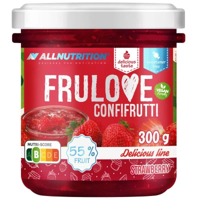 Allnutrition Confifrutti Strawberry konfitura truskawkowa BEZ DODATKU CUKRU 300 g